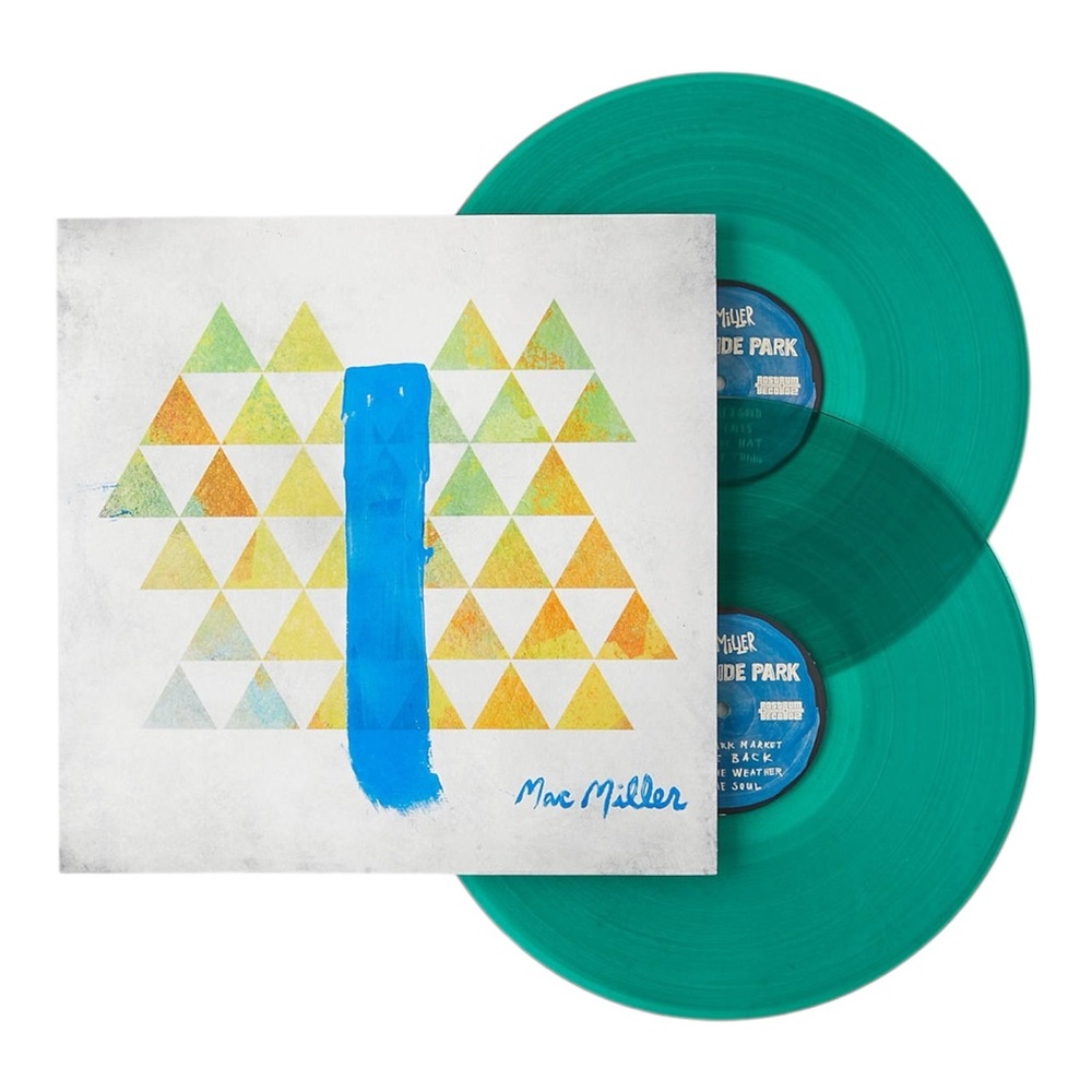 New/Sealed MAC MILLER - Blue Slide Park 2LP, Urban Outfitters, Translucent Green
